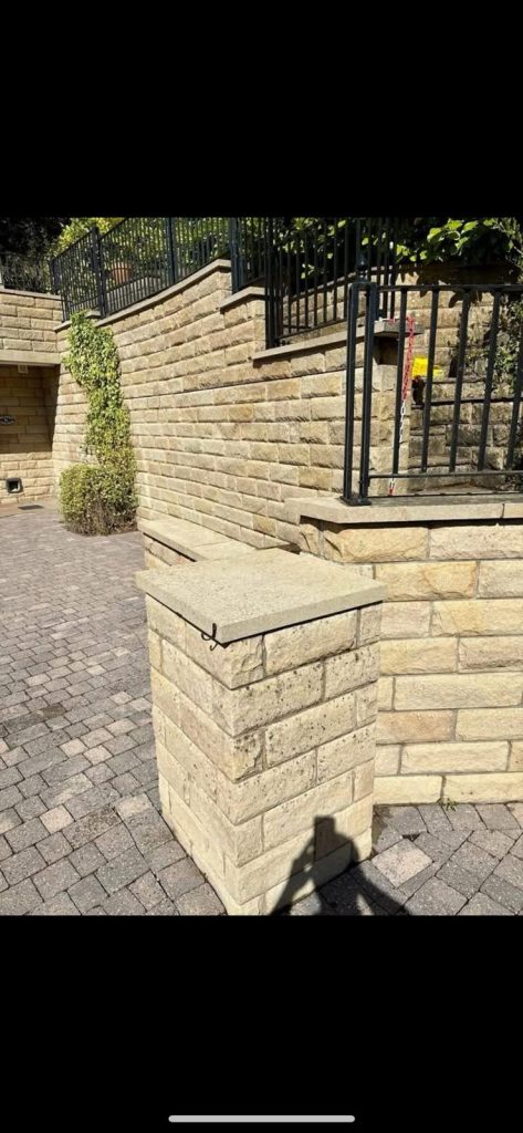 Pressure Washed Wall